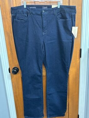 NYDJ Woman’s Dark Wash Marilyn Straight Leg Jeans Size 24W NWT
